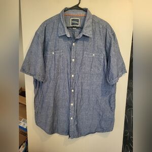 St. John's Bay Blue Casual Button Down Shirt, Size 2XL